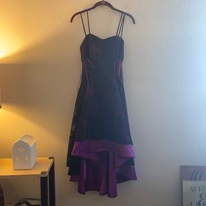 Dark purple cocktail dress